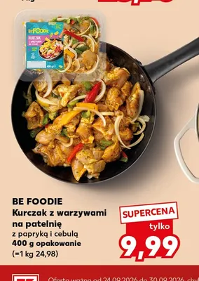 Kurczak z warzywami na patelnię z papryką i cebulą Be Foodie promocja w Kaufland