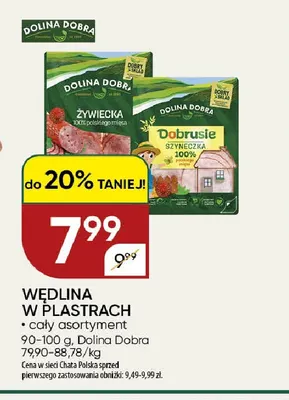 Wędlina w plastrach Dolina Dobra promocja w Chata Polska