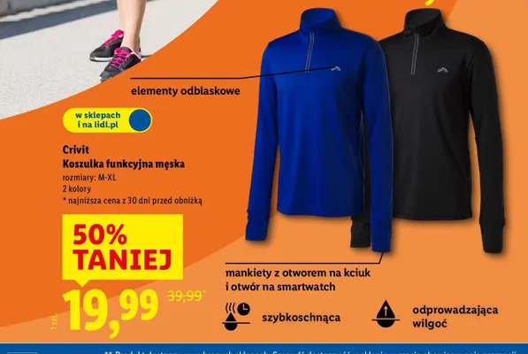 Koszulka funkcyjna męska promocja w Lidl