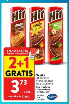 Ciastka Hit Bahlsen nuts promocja w Intermarche
