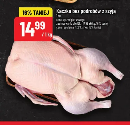 Kaczka bez podrobów z szyją promocja w POLOmarket