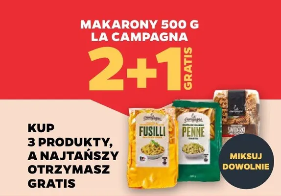 Makaron La Campagna promocja w Netto