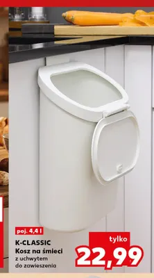 Kosz na śmieci z uchwytem do zawieszenia K-Classic 4,4 l promocja w Kaufland
