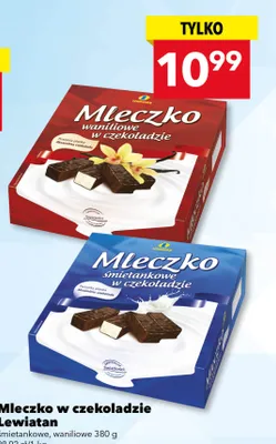 Mleczko śmietankowe w czekoladzie promocja w LEWIATAN
