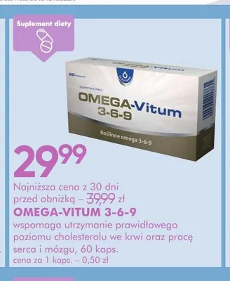 Suplement diety Omega-Vitum 3-6-9 promocja w Super-Pharm