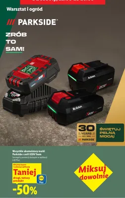 Akumulatory Parkside X20V Team promocja w Lidl