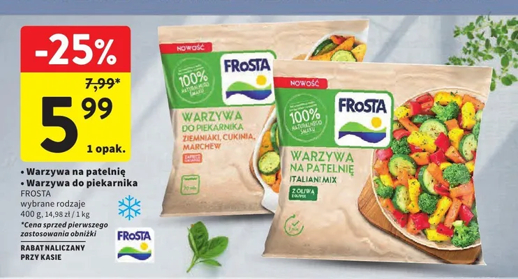 Warzywa na patelnię FRoSTA promocja w Intermarche