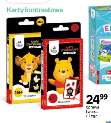 Karty kontrastowe na sznurku Disney Maluch Król Lew promocja w Empik