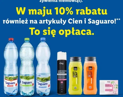 Woda gazowana Saguaro promocja w Lidl