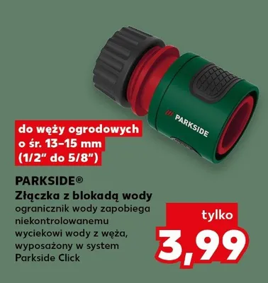 Złączka z blokadą wody  promocja w Kaufland