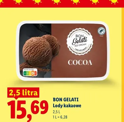 Lody kakaowe Bon Gelati promocja w Lidl