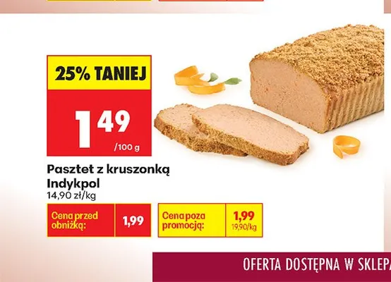 Pasztet z kruszonką Indykpol promocja w Biedronka