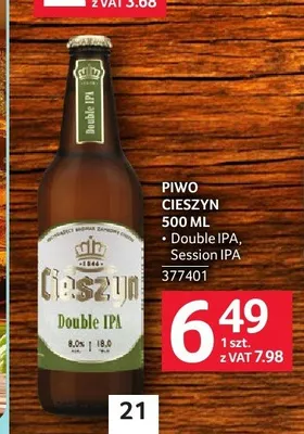 Piwo Cieszyn Session IPA promocja w Selgros