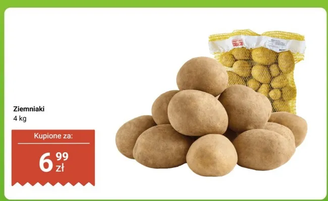 Ziemniaki 4 kg promocja w Dino