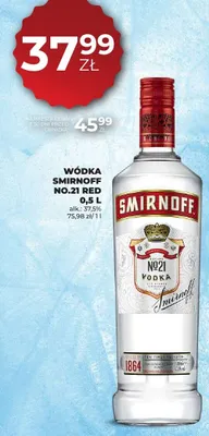 Wódka Smirnoff No.21 Red promocja w Duży Ben