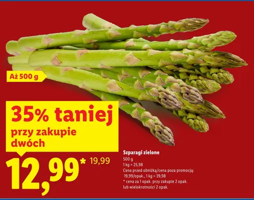 Szparagi zielone Lidl promocja w Lidl