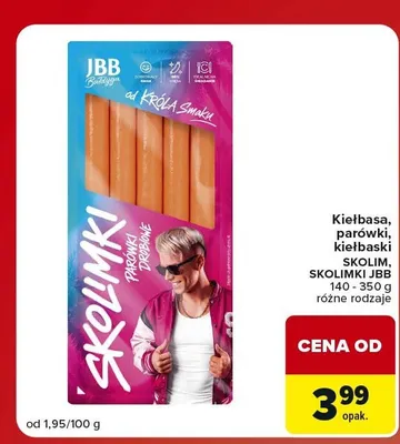 Parówki drobiowe Skolimki JBB Bałdyga promocja w Carrefour Market