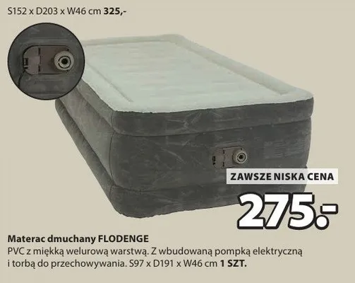 Materac dmuchany FLODENGE promocja w Jysk