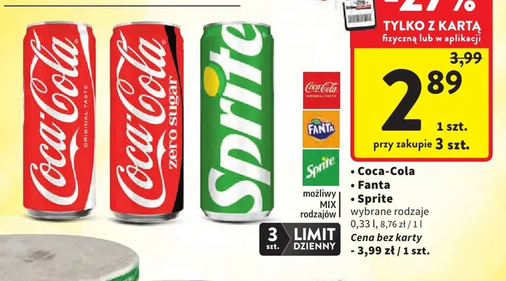 Napój gazowany Coca-Cola promocja w Intermarche