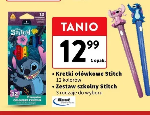 Zestaw szkolny Stitch promocja w Intermarche