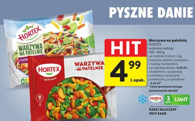 Warzywa na patelnię wybrane rodzaje promocja w Intermarche