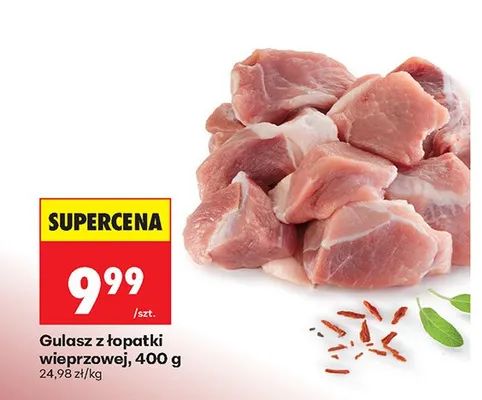 Gulasz z łopatki wieprzowej promocja w Biedronka