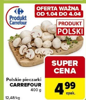 Pieczarki Carrefour promocja w Carrefour Express