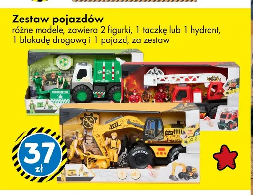 Zestaw pojazdów promocja w Tedi