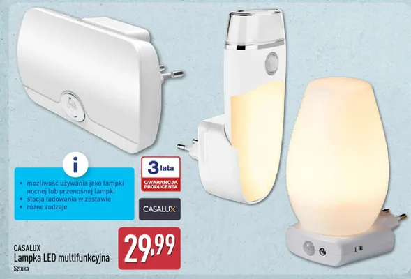 Lampka LED multifunkcyjna Casalux promocja w Aldi