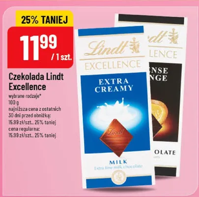Czekolada Lindt Excellence promocja w POLOmarket