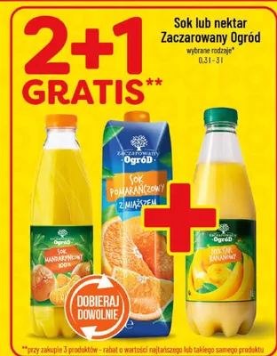 Sok lub nektar Zaczarowany Ogród promocja w POLOmarket