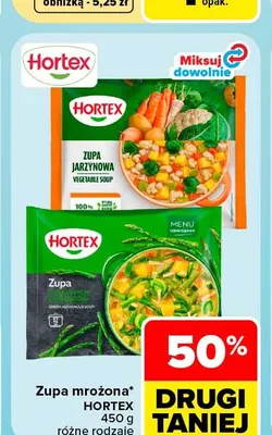 Zupa szparagowa mrożona Hortex promocja w Carrefour Market