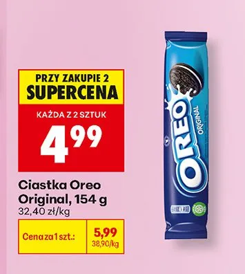 Ciastka Oreo Original promocja w Biedronka