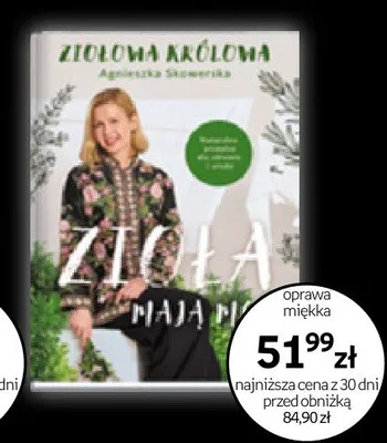 Książka Ziołowa królowa Agnieszka Skowrońska oprawa miękka promocja w Empik