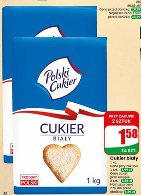 Cukier biały Polski Cukier promocja w Dino