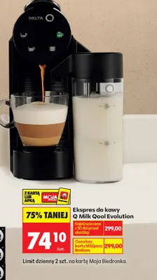 Ekspres do kawy Q Milk Qool Evolution promocja w Biedronka