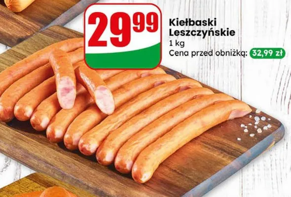 Kiełbaski leszczyńskie promocja w Dino