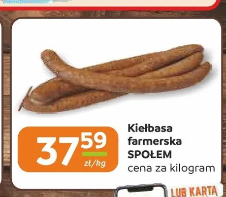 Kiełbasa farmerska Społem promocja w Społem Częstochowa
