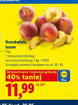 Brzoskwinie luzem promocja w Lidl