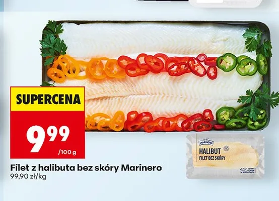 Filet z halibuta bez skóry Marinero promocja w Biedronka