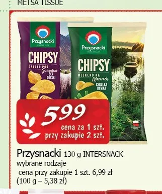 Chipsy ser górski Przysnacki promocja w CEZAR Delikatesy