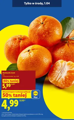 Mandarynki luzem promocja w Lidl