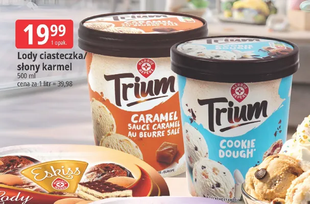 Lody ciasteczkowe/słony karmel promocja w Leclerc