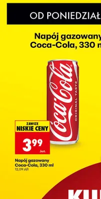 Napój gazowany Coca-Cola 330 ml promocja w Biedronka