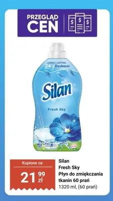 Płyn do zmiękczania tkanin Silan Fresh Sky promocja w Biedronka