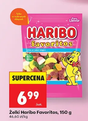 Żelki Favoritos promocja w Biedronka