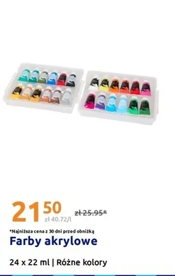 Farby akrylowe 24x22ml promocja w Action