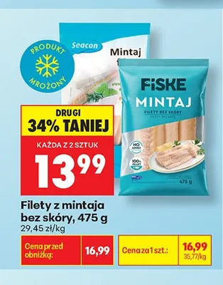 Filety z mintaja bez skóry Fiske promocja w Biedronka