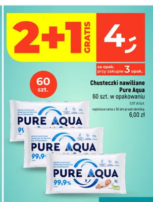 Chusteczki nawilżane Pure Aqua 99% wody promocja w Dealz
