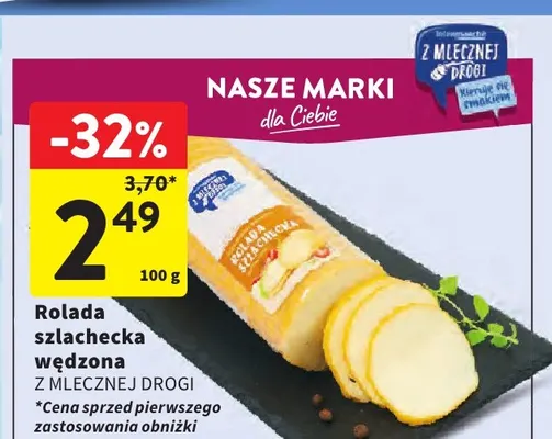 Rolada szlachecka wędzona Z Mlecznej Drogi promocja w Intermarche